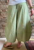 Arbi Gingham Pocket Culotte Pant Soft Olive